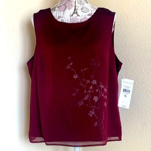 NWT Norton McNaughton Sleeveless Top